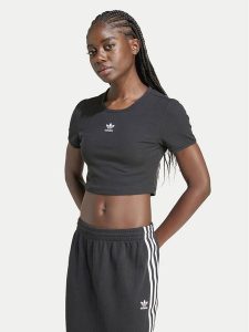 Adidas T-Shirt Essentials IY9664 Czarny Slim Fit. Czarne t-shirty ADIDAS, s, bez wzorów, z bawełny, bez kołnierzyka, bez ramiączek. Za 89,99 zł.