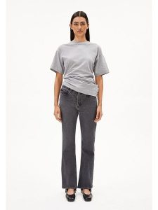 Armedangels Dżinsy "Velaari" - Flared fit - w kolorze antracytowym rozmiar: W32/L32. Czarne jeansy ARMEDANGELS, z aplikacjami, z bawełny. Za 236,61 zł.