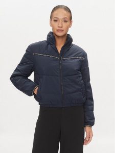 Tommy Jeans Kurtka przejściowa DW0DW17238 Granatowy Regular Fit. Niebieskie kurtki Tommy Jeans, m, bez wzorów, z jeansu, bez kaptura. Za 589,99 zł.