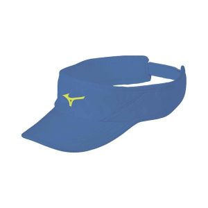 Czapka przeciwsłoneczna Mizuno Drylite Niebieska. Niebieskie czapki Mizuno, bez wzorów, sportowe. Za 94,99 zł.