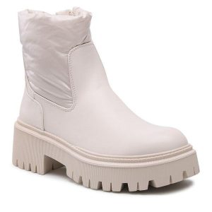 Botki DeeZee. Botki DeeZee, bez wzorów, bez obcasa, na słupku, bez zapięcia. Za 199,99 zł.