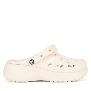 Klapki Crocs. Brązowe klapki Crocs, bez wzorów, bez obcasa. Za 199,99 zł.