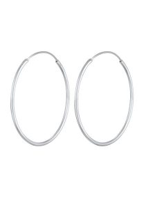 Elli Damskie kolczyki kreole Basic Classic ze srebra próby 925 Sterling Silver Kolczyki koła 1 ct. Szare kolczyki Elli, srebrne. Za 126,99 zł.