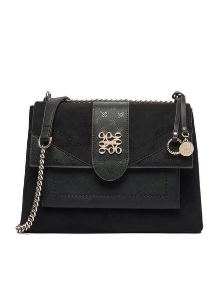 Nine West Torebka EO-MINIMAL CHIC-TK26009 Czarny. Czarne listonoszki Nine West, bez wzorów, ze skóry, bez dodatków. Za 349,99 zł.
