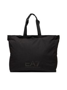 EA7 Emporio Armani Torebka 7X000114 AF13820 UC001 Czarny. Czarne shopper bag EA7 Emporio Armani, bez wzorów, z materiału, bez dodatków. Za 459,99 zł.