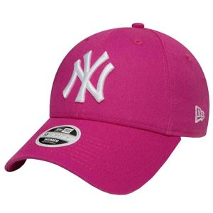 Damska czapka z daszkiem New Era MLB New York Yankees. Czerwone czapki New Era, bez wzorów, z bawełny, eleganckie. Za 109,99 zł.