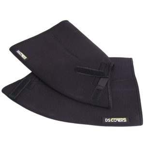 DS Covers mufki na kierownicę Arcs Curved czarne. Czarne rękawiczki DS COVERS, bez wzorów, z neoprenu. Za 222,00 zł.