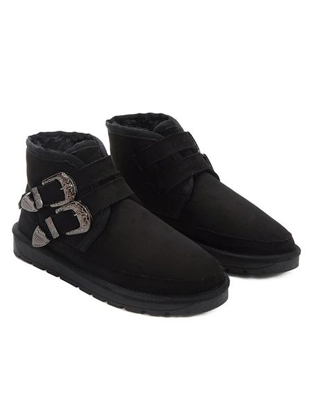 ISLAND BOOT Botki zimowe "Indiana" w kolorze czarnym rozmiar: 37. Czarne botki Island Boot, na zimę, bez wzorów, bez obcasa, bez zapięcia. Za 87,40 zł.