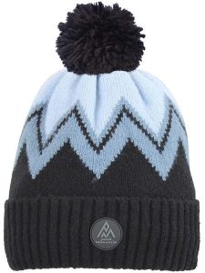 Peak Mountain Czapka "Mission" w kolorze błękitno-czarnym rozmiar: onesize. Czarne czapki Peak Mountain, bez wzorów, ze splotem. Za 60,99 zł.