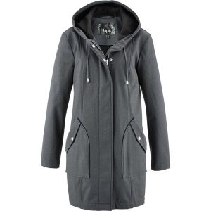 Parka softshell bonprix antracytowy melanż. Kurtki marki bonprix. Za 239,99 zł.