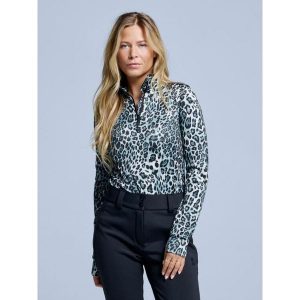 Bluza narciarska - Damska - Arty - Biały. Białe bluzy POEDERBAAS, na zimę, m, bez wzorów, z elastanu, bez kaptura. W wyprzedaży za 221,12 zł.