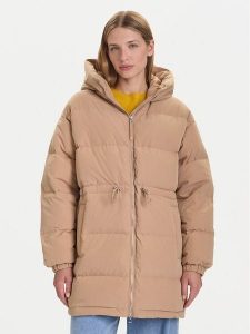 United Colors Of Benetton Kurtka puchowa 22T6DN087 Beżowy Regular Fit. Brązowe kurtki United Colors of Benetton, xl, bez wzorów, z puchu, bez kaptura. Za 599,99 zł.