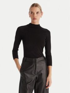 ACCESS FASHION Golf 54-8072 Czarny Slim Fit. Czarne golfy ACCESS FASHION, bez wzorów, z wiskozy. Za 379,99 zł.