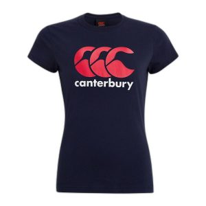 Koszulka z logo dla kobiet Canterbury. Niebieskie bluzki CANTERBURY, l, bez wzorów, sportowe, bez kołnierzyka, bez ramiączek. Za 213,00 zł.