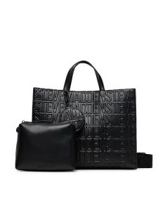 Steve Madden Torebka Bphantom SM13002233 Czarny. Czarne shopper bag Steve Madden, bez wzorów, ze skóry, bez dodatków. Za 659,99 zł.