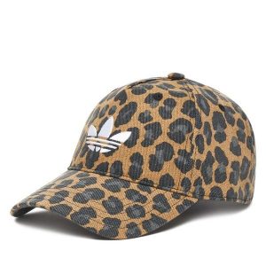 Czapka z daszkiem adidas. Brązowe czapki ADIDAS, bez wzorów. Za 89,99 zł.