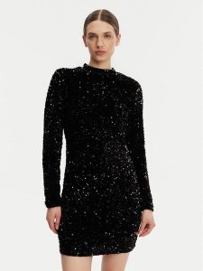 DKNY Sukienka koktajlowa P4ID6XQY Czarny Regular Fit. Czarne kombinezony DKNY, l, bez wzorów, z syntetyku, wizytowe, bez kołnierzyka, bez ramiączek. Za 409,99 zł.