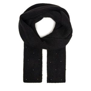 Szalik Nine West. Czarne szaliki Nine West, bez wzorów. Za 79,99 zł.