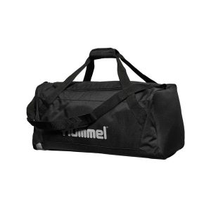 Torba sportowa dla dorosłych Hummel Core Sports Bag. Czarne torby podróżne i sportowe Hummel, bez wzorów, na ramię, duże. Za 194,60 zł.