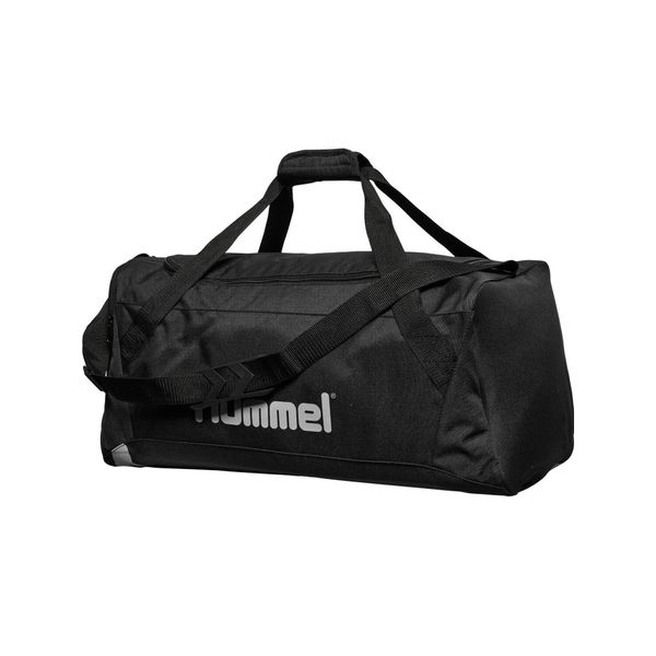 Torba sportowa dla dorosłych Hummel Core Sports Bag. Czarne torby podróżne i sportowe Hummel, bez wzorów, na ramię, duże. Za 199,15 zł.