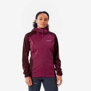 Kurtka softshell damska Simond Alpinism. Fioletowe kurtki SIMOND, l, bez wzorów, z materiału, bez kaptura. Za 249,99 zł.