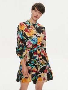 Vero Moda Sukienka koszulowa Siw Cari 10300381 Czarny Regular Fit. Czarne kombinezony Vero Moda, m, bez wzorów, z syntetyku, bez kołnierzyka, bez ramiączek, koszulowe. Za 99,99 zł.