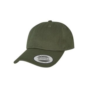 Czapka bejsbolówka Flexfit Low Profile Cotton. Zielone czapki FLEXFIT, bez wzorów, z bawełny. Za 68,15 zł.