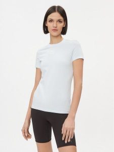 Puma T-Shirt Classics 535610 Błękitny Tight Fit. Niebieskie t-shirty Puma, xl, bez wzorów, z bawełny, bez kołnierzyka, bez ramiączek. Za 89,99 zł.