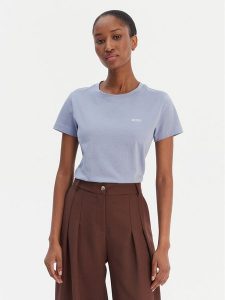 BOSS T-Shirt Esogo 50506973 Niebieski Slim Fit. Niebieskie t-shirty Boss, s, bez wzorów, z bawełny, bez kołnierzyka, bez ramiączek. Za 229,99 zł.