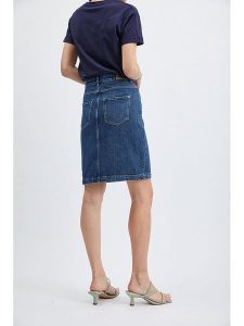 Orsay Spódnica dżinsowa w kolorze niebieskim rozmiar: 38. Niebieskie spódnice Orsay, na co dzień, z aplikacjami, ze skóry, klasyczne, mini. Za 78,99 zł.