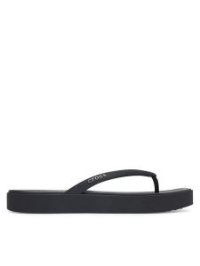 Crocs Japonki Miami Square Flatform Flip 214161 Czarny. Czarne klapki Crocs, bez wzorów, z tworzywa sztucznego, bez obcasa. Za 179,99 zł.