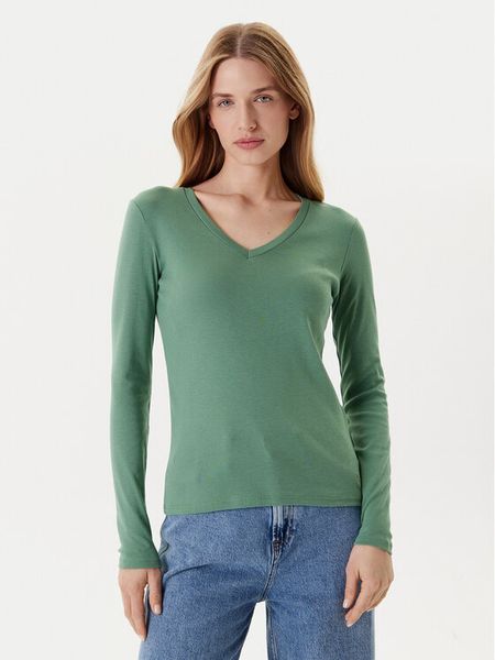 United Colors Of Benetton Bluzka 3GA2E4245 Zielony Regular Fit. Zielone bluzki United Colors of Benetton, s, bez wzorów, z bawełny, bez kołnierzyka, bez ramiączek. Za 69,99 zł.