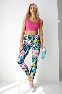Legginsy sportowe damskie 2skin Moonflower. Legginsy 2SkIN, bez wzorów, z materiału, długie. Za 159,00 zł.