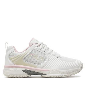 Buty do tenisa Fila. Białe buty sportowe Fila, bez wzorów, bez zapięcia, tenisowe. Za 309,99 zł.