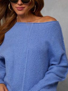 LA Angels Sweter w kolorze niebieskim rozmiar: XL. Niebieskie swetry oversize LA Angels, xl, bez wzorów, bez ramiączek. Za 171,68 zł.