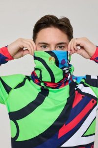 Komin Fresh Prince X. Czerwone szaliki OOSC, na zimę, bez wzorów, z elastanu. Za 98,99 zł.