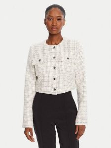 Guess Kurtka przejściowa W5YN44 WHDB2 Biały Regular Fit. Białe kurtki Guess, s, z aplikacjami, z syntetyku, bez kaptura. Za 419,99 zł.