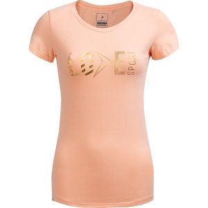 T-shirt damski TSD604 - pudrowy koral - Outhorn. T-shirty marki Outhorn. W wyprzedaży za 24,99 zł.