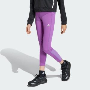 Legginsy Techfit 7/8. Białe legginsy ADIDAS, bez wzorów, z materiału. Za 149,00 zł.