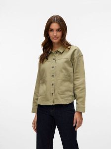 Vero Moda Kurtka przejściowa w kolorze khaki rozmiar: XS. Brązowe kurtki Vero Moda, xs, bez wzorów, bez kaptura. Za 74,46 zł.