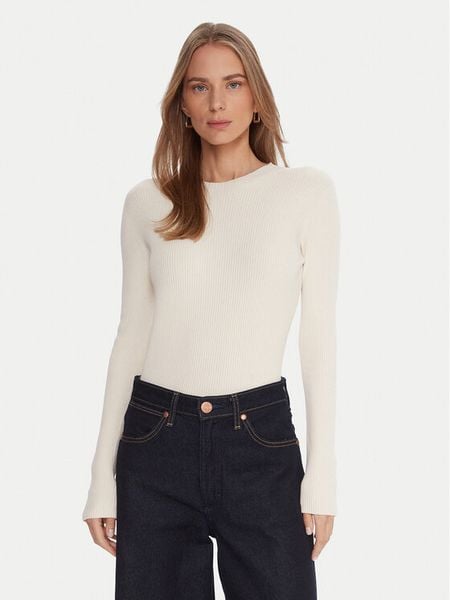 Kontatto Sweter 3M0809C Écru Slim Fit. Białe swetry klasyczne Kontatto, m, z syntetyku, bez kołnierzyka. Za 210,99 zł.
