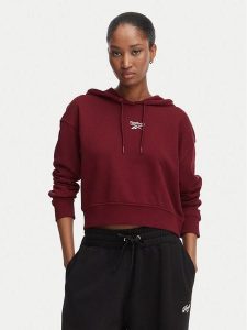 Reebok Bluza Ilona RK25712CCW Bordowy Regular Fit. Czerwone bluzy Reebok, xs, bez wzorów, z syntetyku, bez kaptura. Za 199,99 zł.