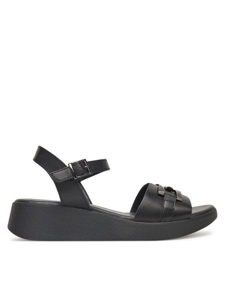 Lasocki Sandały ARC-2287-23 Czarny. Czarne sandały Lasocki, bez wzorów, ze skóry, bez obcasa, na koturnie, bez zapięcia. Za 159,99 zł.