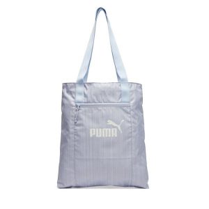 Torebka Puma. Fioletowe shopper bag Puma, bez wzorów, bez dodatków. Za 59,99 zł.