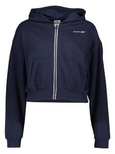 Reebok Bluza w kolorze granatowym rozmiar: L. Niebieskie bluzy Reebok, l, bez wzorów, bez kaptura. Za 118,95 zł.