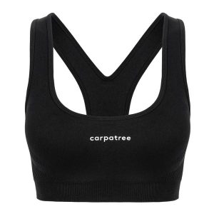 Biustonosz treningowy Carpatree Blaze Seamless sepia black. Czarne biustonosze Carpatree, bez wzorów. Za 119,99 zł.