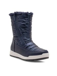 Clara Barson Śniegowce SHE WSS21007-03 Granatowy. Niebieskie buty zimowe Clara Barson, z materiału, bez obcasa, bez zapięcia. Za 129,99 zł.