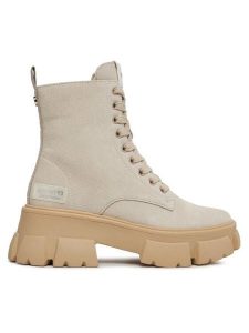 Steve Madden Trapery Tanker Bootie SM11001261 SM11001261-846 Beżowy. Brązowe buty zimowe Steve Madden, ze skóry, bez obcasa, bez zapięcia. Za 569,99 zł.