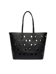 MICHAEL Michael Kors Torebka 30S4SZAT7P Czarny. Czarne shopper bag MICHAEL Michael Kors, bez wzorów, ze skóry, bez dodatków. Za 729,99 zł.