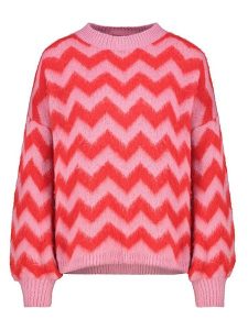 Sublevel Sweter w kolorze różowo-jasnoróżowym rozmiar: L/XL. Czerwone swetry oversize Sublevel, l, bez wzorów, bez ramiączek. Za 130,99 zł.